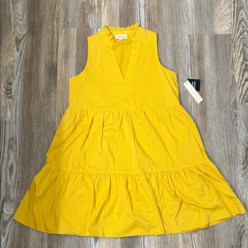 Sunny Yellow Sleeveless Dress
